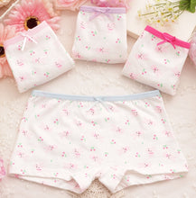 Load image into Gallery viewer, 4pcs Top Quality Kids Girls Underpants Cotton Baby  Panties 2-10T Print Soft Breathable Boxer Briefs Infants Inner Wears u012