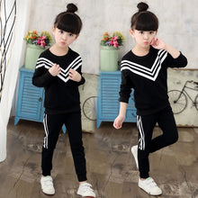 Load image into Gallery viewer, New Girls Sets 2018 Spring Autumn Baby Girls Clothing Sports Sweater +Pants 2Pcs Sets Suit Children Girls Clothing Sets 5 -13Y