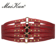 Load image into Gallery viewer, MaiKun Wide Belts for Women belt Cummerbund Luxury brand Elasti Women Belt Female Designer Belts