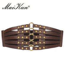 Load image into Gallery viewer, MaiKun Wide Belts for Women belt Cummerbund Luxury brand Elasti Women Belt Female Designer Belts