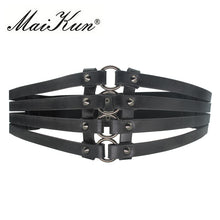 Load image into Gallery viewer, MaiKun Wide Belts for Women belt Cummerbund Luxury brand Punk Women Belt Designer Belts for Female