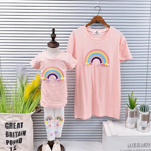 Load image into Gallery viewer, Family matching clothes mother and daughter clothes cute baby girl clothes t shirts family look clothing mommy and me clothes