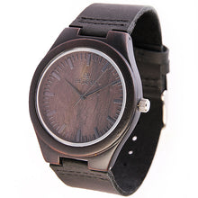 Load image into Gallery viewer, Wood Watch Men Watch Unique Wooden Watches Genuine Leather Men Watch