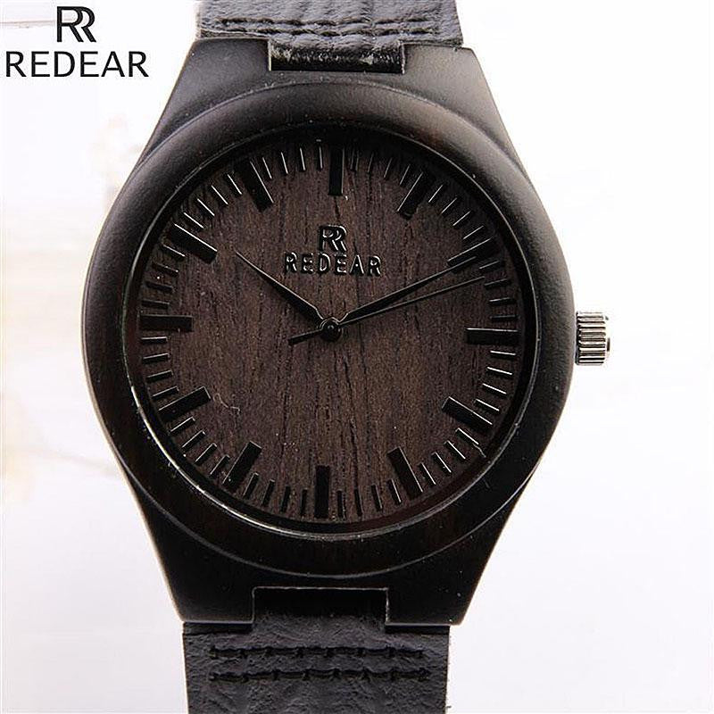 Wood Watch Men Watch Unique Wooden Watches Genuine Leather Men Watch