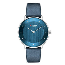 Load image into Gallery viewer, CURREN Blue Wrist Watch Women Watches Luxury Brand Leather Ladies Quartz Women Watches Relogio Feminino Montre Femme