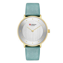 Load image into Gallery viewer, CURREN Blue Wrist Watch Women Watches Luxury Brand Leather Ladies Quartz Women Watches Relogio Feminino Montre Femme