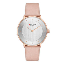 Load image into Gallery viewer, CURREN Blue Wrist Watch Women Watches Luxury Brand Leather Ladies Quartz Women Watches Relogio Feminino Montre Femme