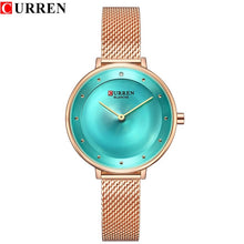 Load image into Gallery viewer, Curren Watch Luxury Women Watches Silver Quartz Stainless Steel Small Women Watches Top Brand Luxury Women Watches Waterproof