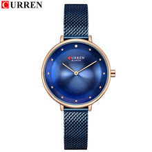 Load image into Gallery viewer, Curren Watch Luxury Women Watches Silver Quartz Stainless Steel Small Women Watches Top Brand Luxury Women Watches Waterproof