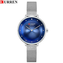 Load image into Gallery viewer, Curren Watch Luxury Women Watches Silver Quartz Stainless Steel Small Women Watches Top Brand Luxury Women Watches Waterproof