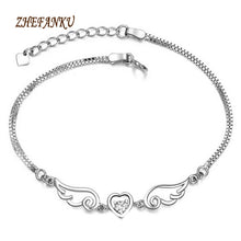 Load image into Gallery viewer, Wholesale Products Korean Fashion Jewelry  Silver color Heart-shaped crystal Bracelet Jewelry