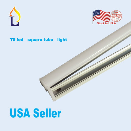 500 Pack 4ft  20W T5 Led Square Tube Light  Led T5 Integrated Lamp without ballast utility linkable under cabinet tube lighting