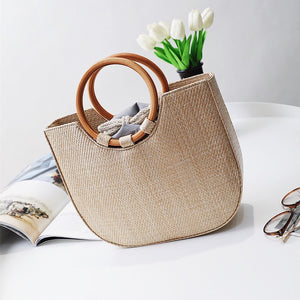 Women Bag Shoulder Straw Bags Bohemia Popular Simple Korean Style