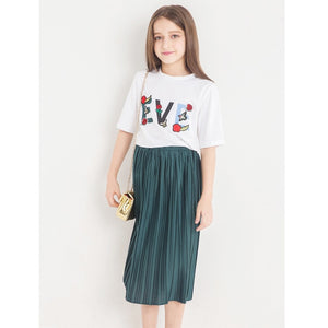 Teen Girls Clothing Two-piece Girls Outfit Tops Pants 8 10 12 14 years Summer Autumn Girls Clothing Set