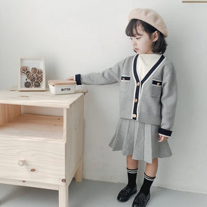 2019 new fashion girls clothing sets tops+ skirts girls clothing children clothing 1-6years