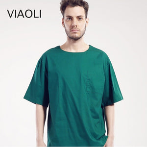 Surgical clothing men and women short-sleeved wash clothes brush hand clothes isolation clothes cotton doctors work clothes