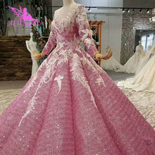 Load image into Gallery viewer, AIJINGYU Sequin Wedding Dresses Gowns Online Shop Plus Size Indian Under 500 Muslim 2018 Cape Long The Wedding Dress Shop