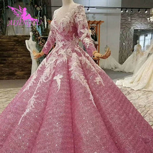 AIJINGYU Sequin Wedding Dresses Gowns Online Shop Plus Size Indian Under 500 Muslim 2018 Cape Long The Wedding Dress Shop