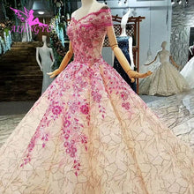 Load image into Gallery viewer, AIJINGYU Buy Wedding Dresses Gowns Under 500 Open Back Queen Illusion Italian Vegas Weddings Muslim Wedding Dress