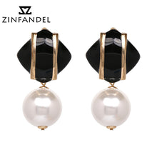 Load image into Gallery viewer, ZINFANDEL New Pattern Korean Style Fashion Imitation Pearl Earrings Electricity Suppliers Personality Heat Sell Earring Product