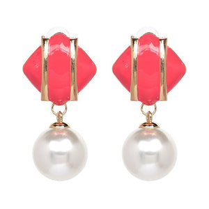 ZINFANDEL New Pattern Korean Style Fashion Imitation Pearl Earrings Electricity Suppliers Personality Heat Sell Earring Product