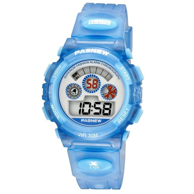 Fashion Kids Watches Pasnew Top Brand Children Watches Led Digital Watches Electronic Watch Sports Watch montre enfant garcon