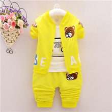 Load image into Gallery viewer, 2019 New products Fashion  Children&#39;s clothing suit  Cotton products for Boys  Three-piece set Spring and autumn Kids set