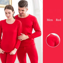 Load image into Gallery viewer, Men Winter Long Underwear Sets Warm Velvet Thick Inner Wear Thermal Underwear Size Plus 2018 New Hot Sale Long Johns Pajama Set