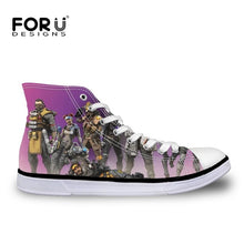 Load image into Gallery viewer, FORUDESIGNS Apex Legends Printing Children Sneakers Classic High Top Canvas Sport Shoes Kids Running Shoes for Boys Footwear