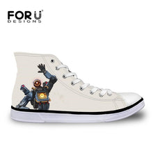 Load image into Gallery viewer, FORUDESIGNS Apex Legends Printing Children Sneakers Classic High Top Canvas Sport Shoes Kids Running Shoes for Boys Footwear