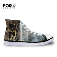 Load image into Gallery viewer, FORUDESIGNS Apex Legends Printing Children Sneakers Classic High Top Canvas Sport Shoes Kids Running Shoes for Boys Footwear