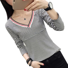 Load image into Gallery viewer, Nursing Tops Maternity Clothes Striped Breastfeeding T-shirts Feeding Tees Pregnancy Tops for Pregnant Women Clothing C740