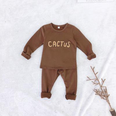 New Children's Clothing Products Printed Children's Home Clothing Korean Girls Boys Clothes Set Underwear Home Clothing