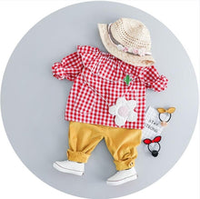 Load image into Gallery viewer, girls clothing tops + pants 2pcs baby clothes 2019 new arrivals baby spring products 100% cotton boys kids products hot selling