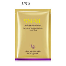 Load image into Gallery viewer, 5pcs BIOAQUA Original korean cosmetics Snail moisturizing mask, moisturizing invisible cosmetics, skin care products, algae mask