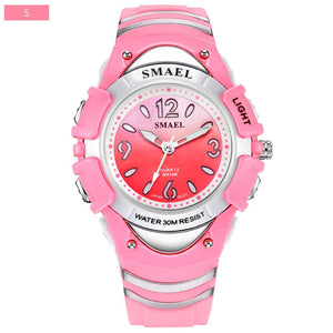 Children Watch Girls Boys Watch SMAEL LCD Digital Watches Shock Resistant Sport for Watches Alarm Clock 50M Waterproof Watches