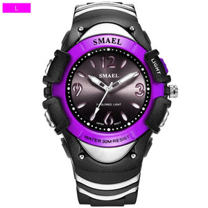 Children Watch Girls Boys Watch SMAEL LCD Digital Watches Shock Resistant Sport for Watches Alarm Clock 50M Waterproof Watches