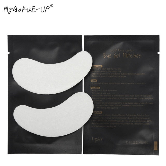 500 pairs/lot Wholesale Under Eye Pads Gel Eyelash Paper Patches Eye Tips Sticker Wraps For Eyelash Extension Makeup Tools