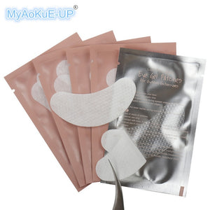 500 pairs/lot Wholesale Under Eye Pads Gel Eyelash Paper Patches Eye Tips Sticker Wraps For Eyelash Extension Makeup Tools